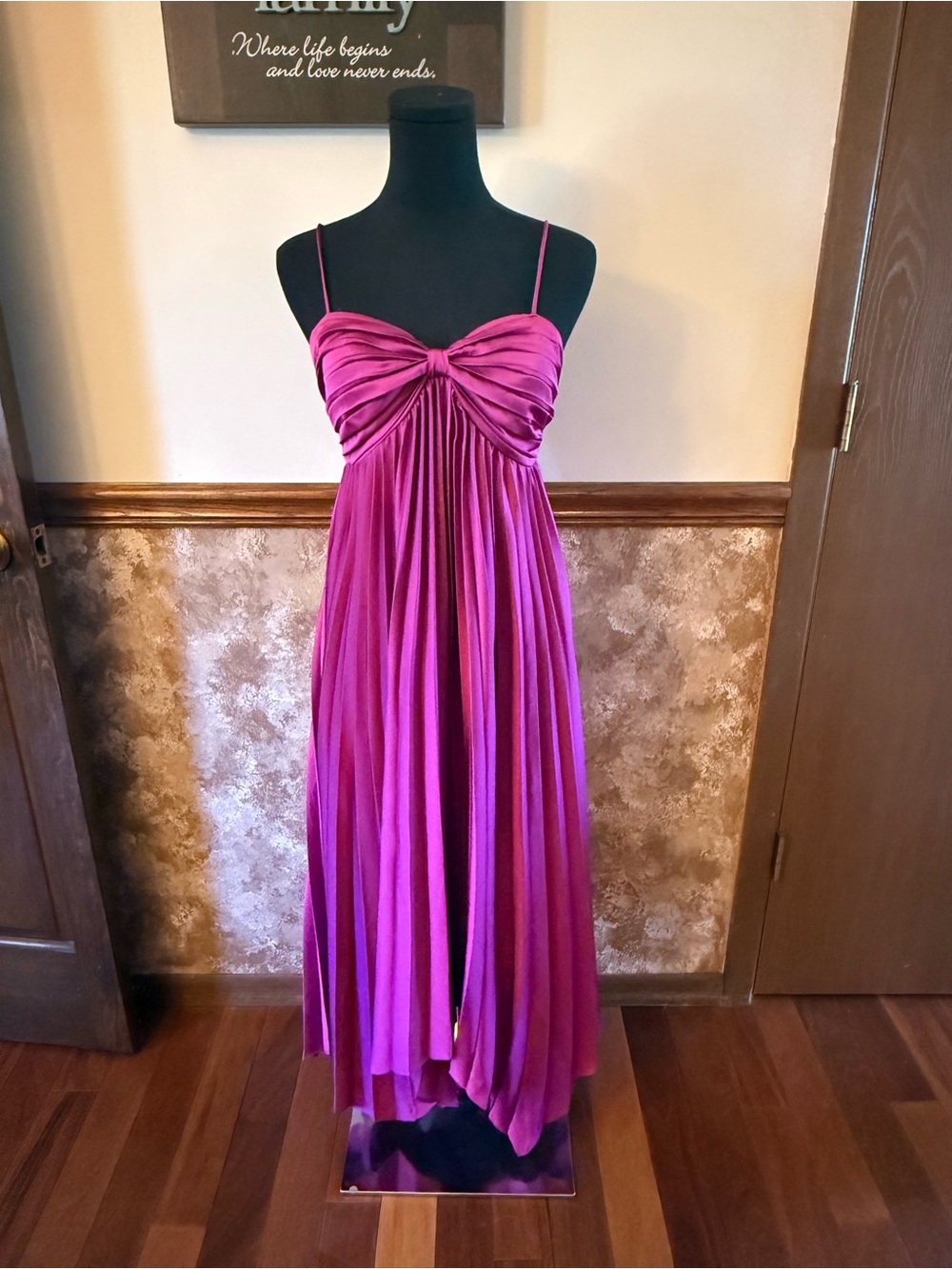 Petal and Pup Magenta Spaghetti-Strap